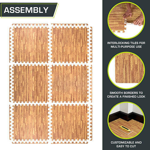 EVA Floor Mat 20mm - Wood Print