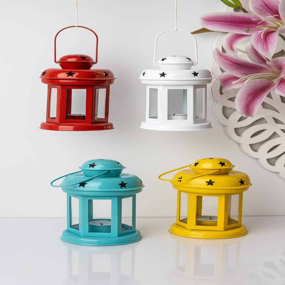 Luxury Metal Mini Decorative Tealight Lantern Set - Application: Indoor And Covered Outdoor Use