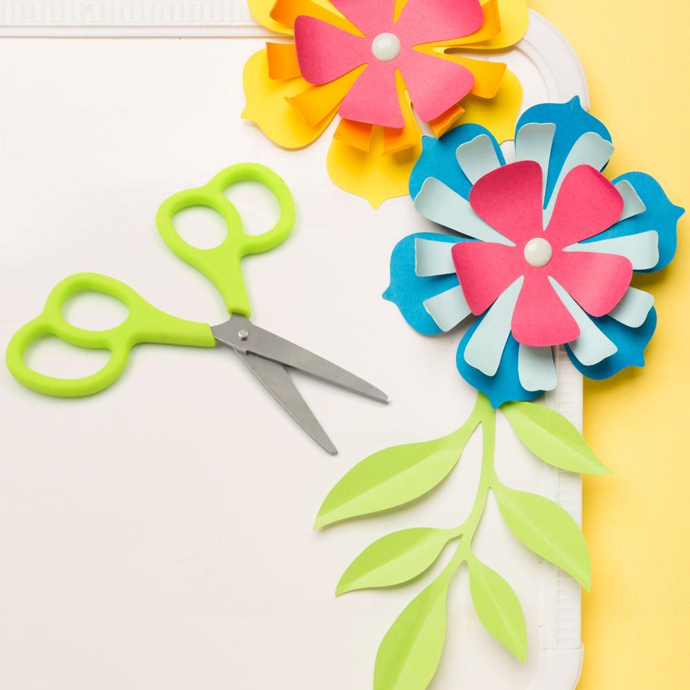 Stainless Steel Double Grip Scissors (1 Pc): Comfort Grip Handle Multipurpose - Color: Home Improvement