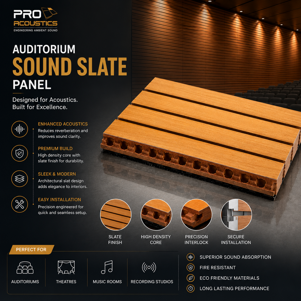 Auditorium Wooden Slat Acoustic Panel
