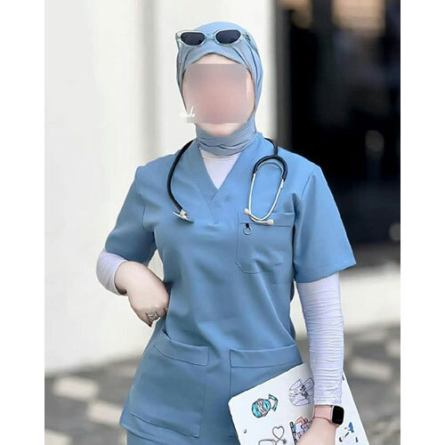 Female Blue Nurse Uniform