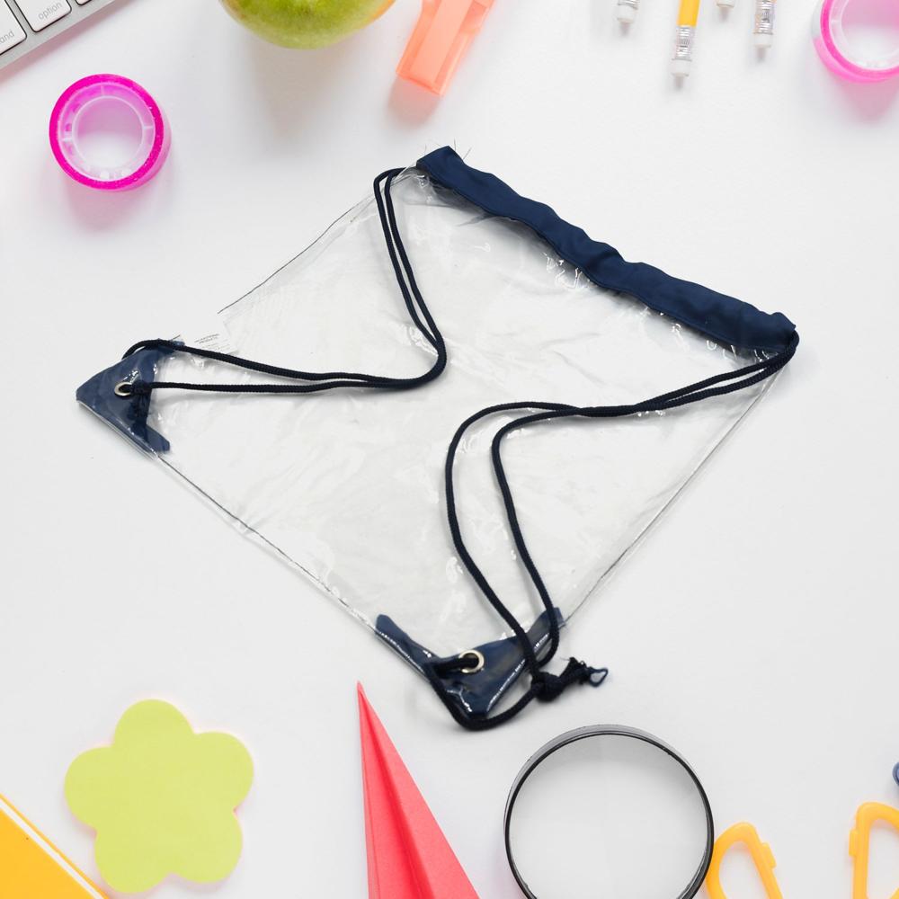 Transparent Waterproof Plastic Stadium Bag Gym, Travel & Sports