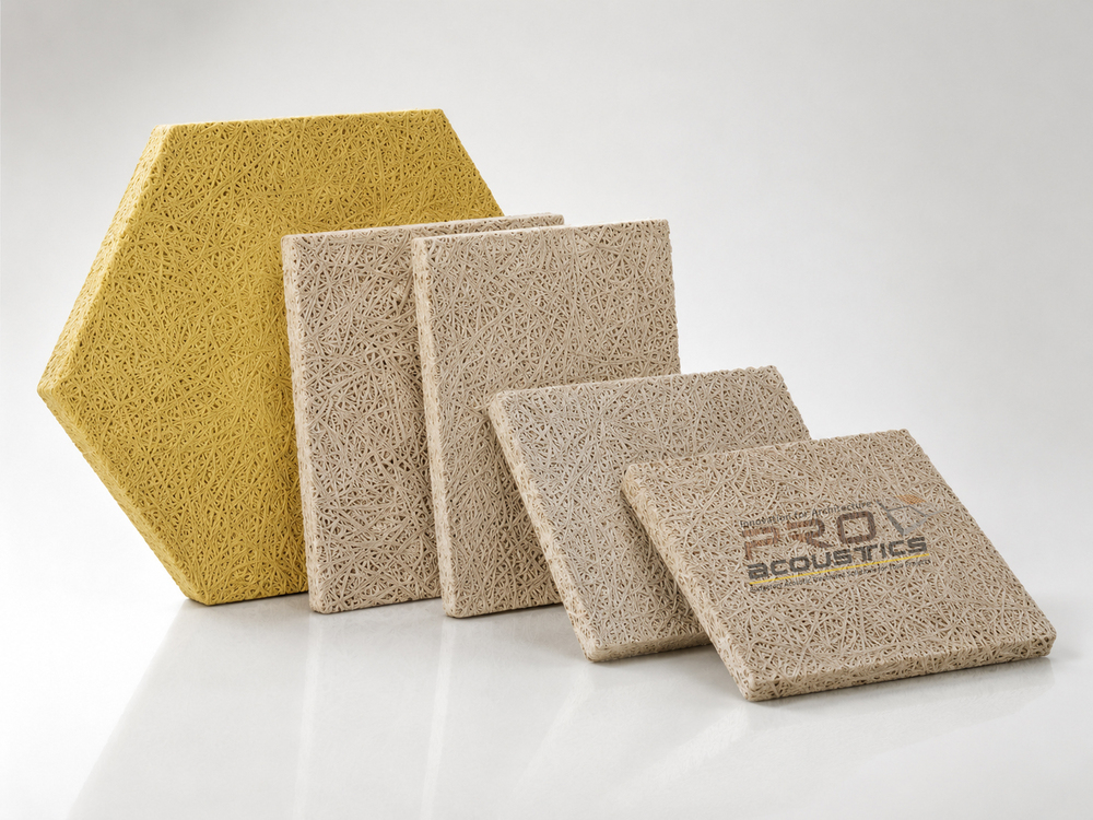Auditorium Wood Wool Board Fabric Wrapped panel