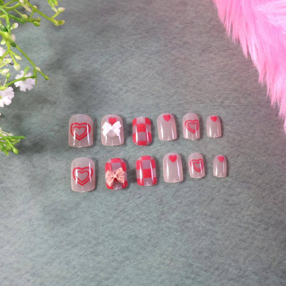Premium Artificial False Nail Set With Mix Design Fake Nails - (set) - Application: As Per Product Requirement