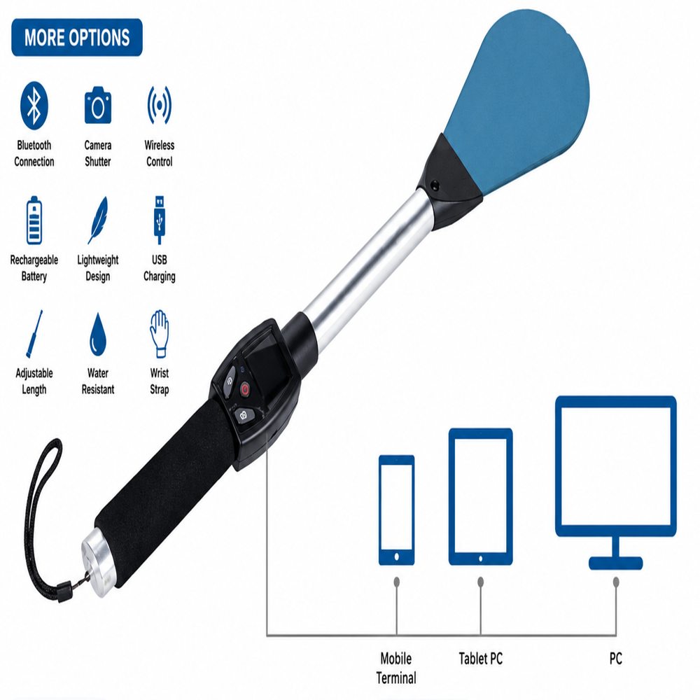 Handheld Library Rfid Reader Antenna - Color: Black & Blue