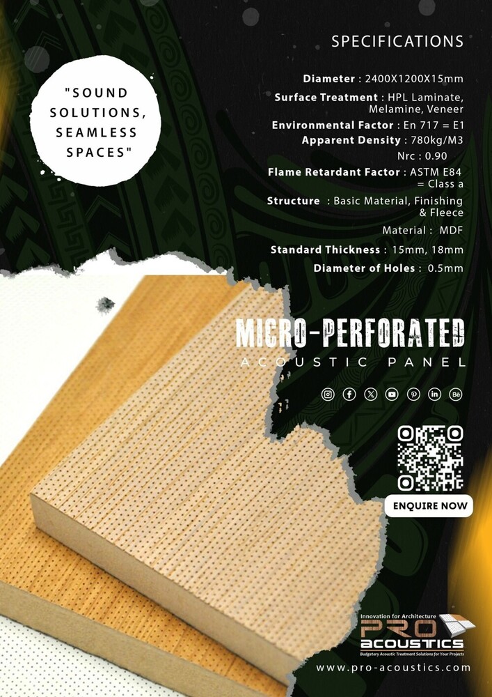 Auditorium Micro Perforated Acoustic Panels
