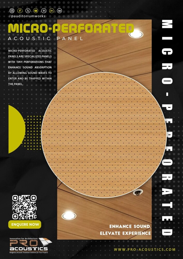 Auditorium Micro Perforated Acoustic Panels