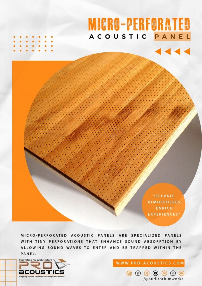 Auditorium Micro Perforated Acoustic Panels