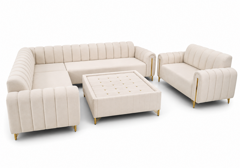8 Seater Imported Fabric Customized Bubble Sofa