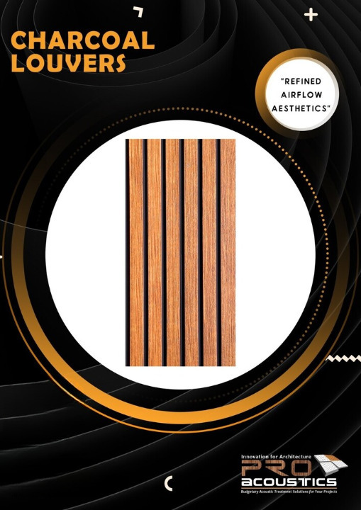 Auditorium Charcoal Louvers