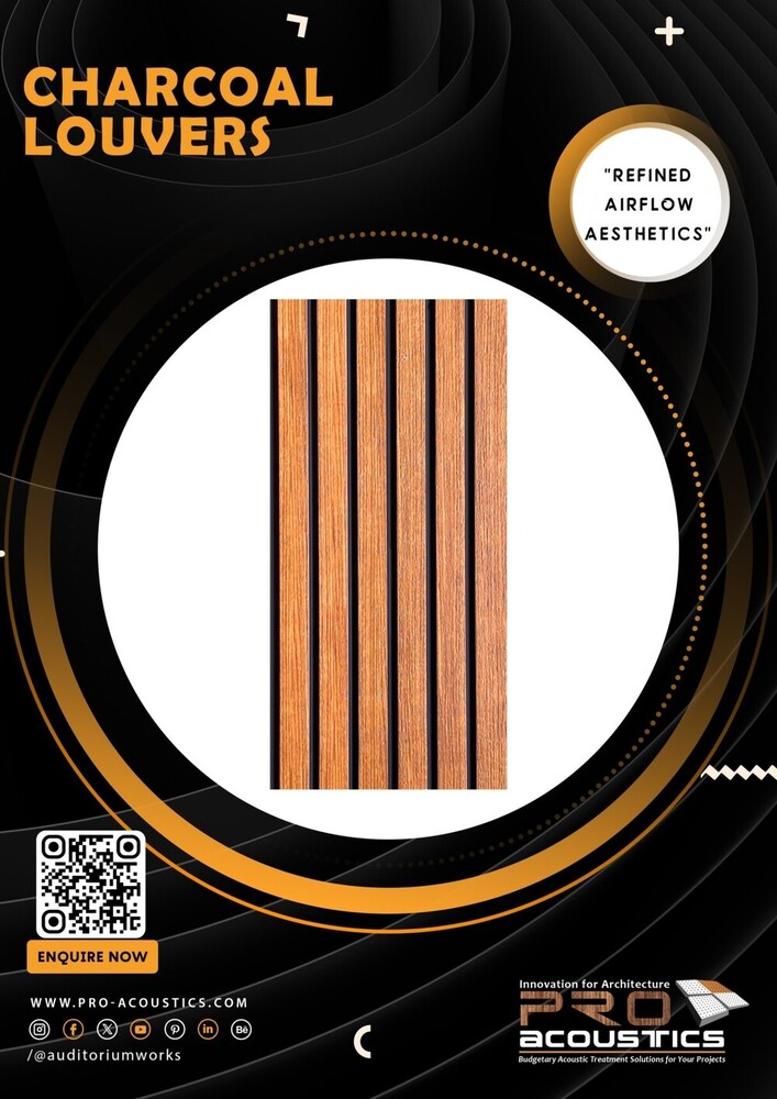 Auditorium Charcoal Louvers