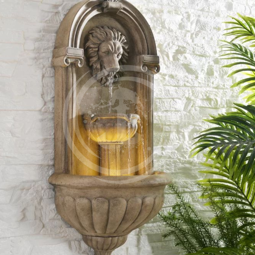 LION FACE  FOUNTAIN WALL IN FRP