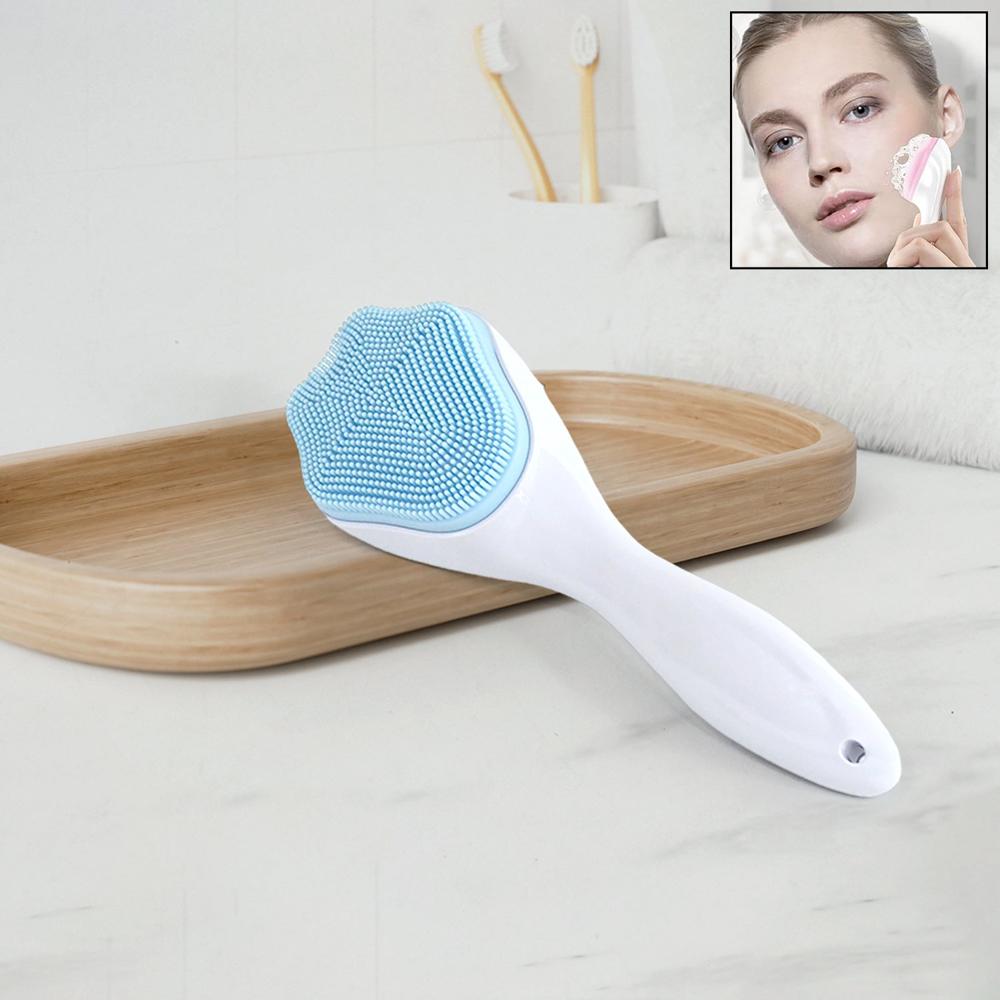 Silicone Face Scrubber Exfoliating Brush, Manual Handheld Facial Cleansing (1 Pc) - Age Group: As Per Product Requirement
