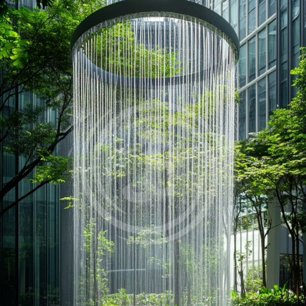 Curved String Fountain