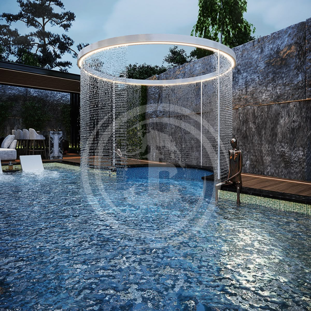 Curved String Fountain