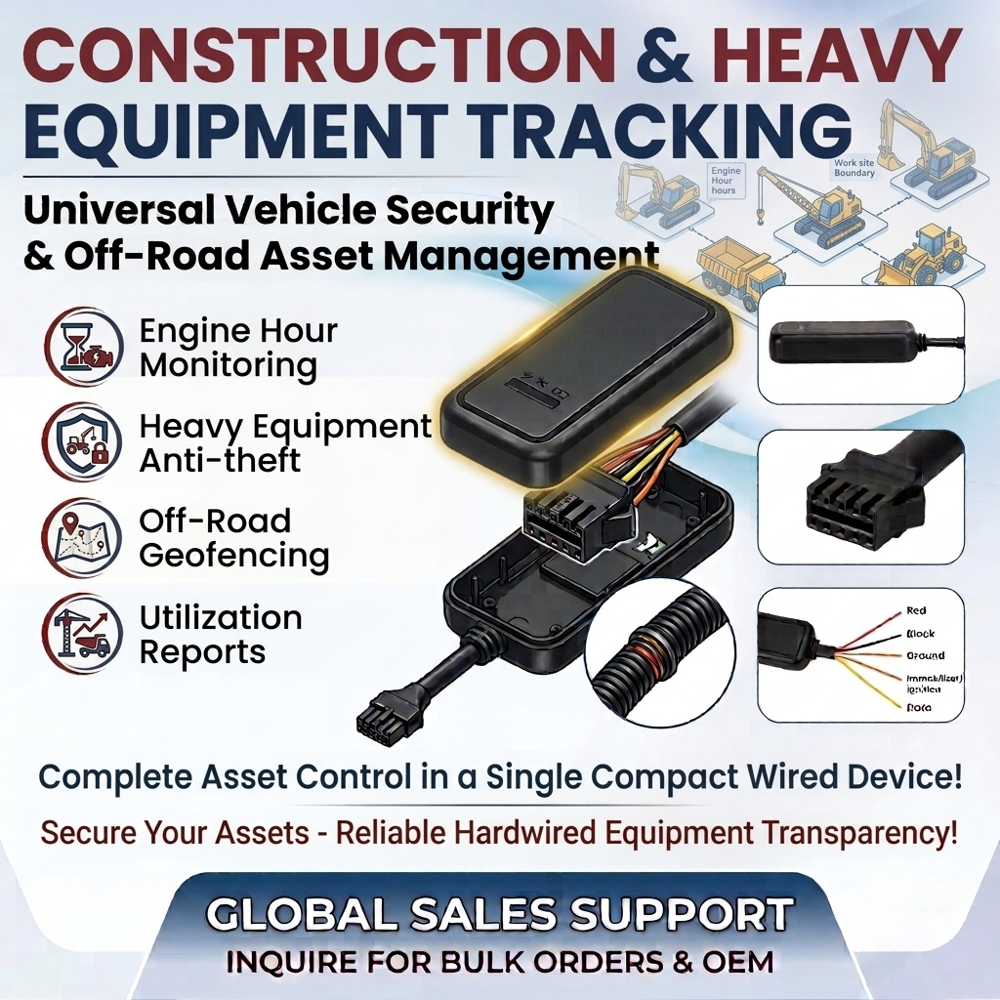 Mini Gps Tracker - 50x30x20 Mm, Black | 9-80v Power Source, 5 Meter Gps Accuracy, Gsm/gprs Communication, For Vehicle Tracking & Location Monitoring