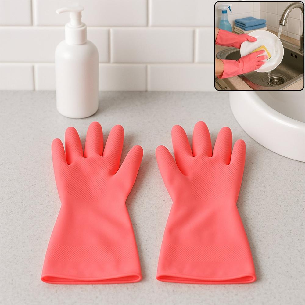 Reusable Waterproof Household Cleaning Gloves (45Gm / 1 Pair) - Application: As Per Product Requirement