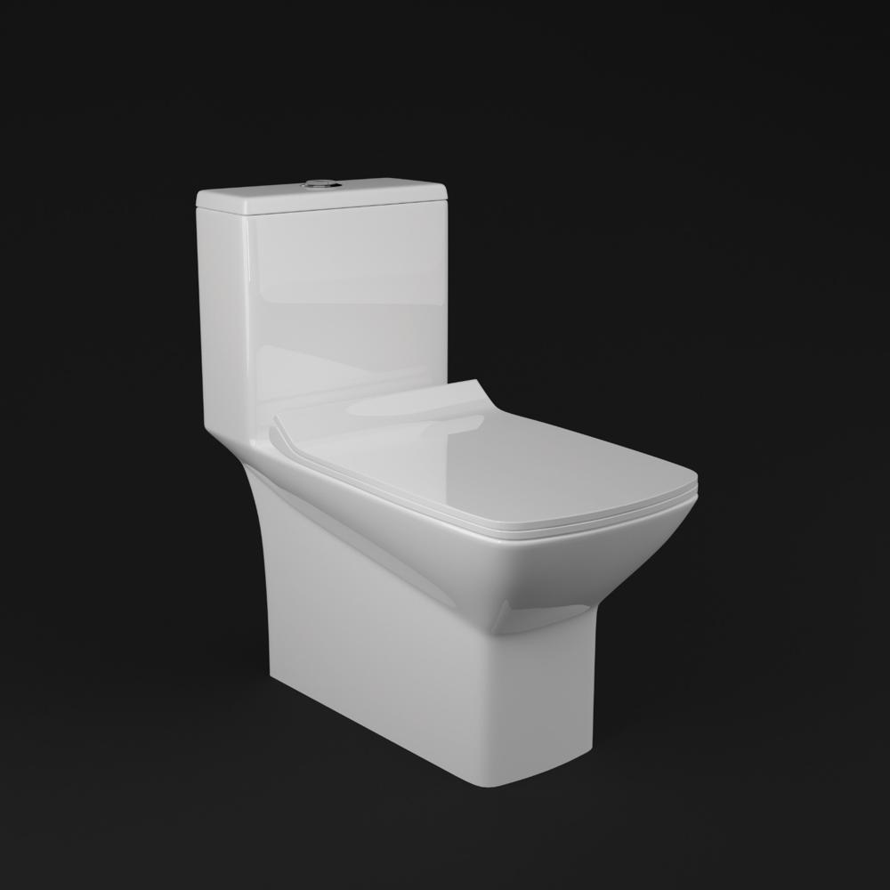 one piece Western toilet