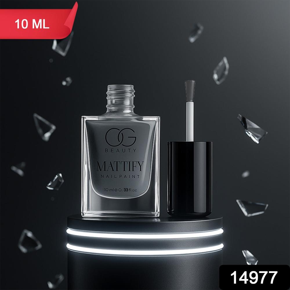 Og Beauty Calm Grey Mattify Nail Paint (10 Ml / 1 Pc) - Application: As Per Product Requirement