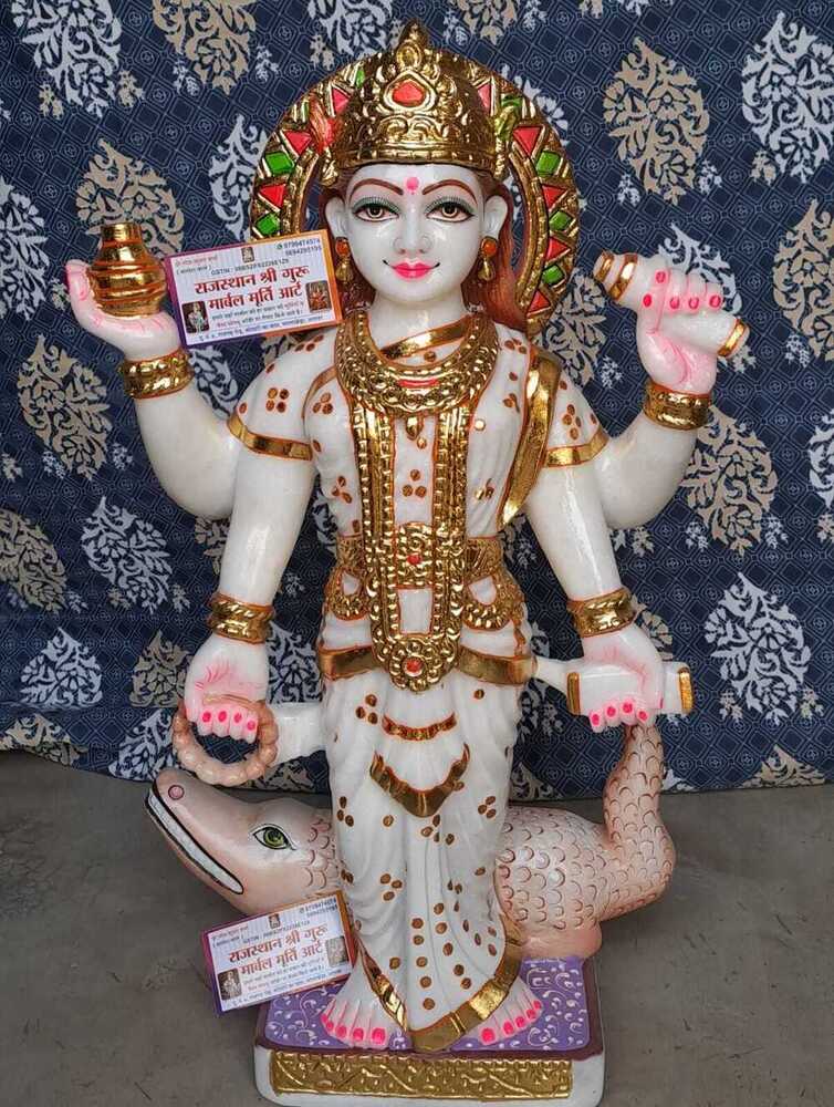 Marble Ganga Ji Statue