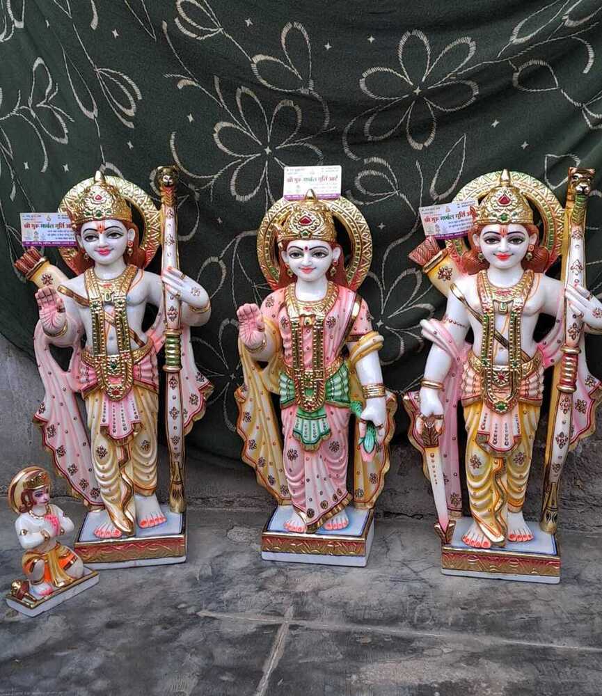 Marble Ram Parivar Statue