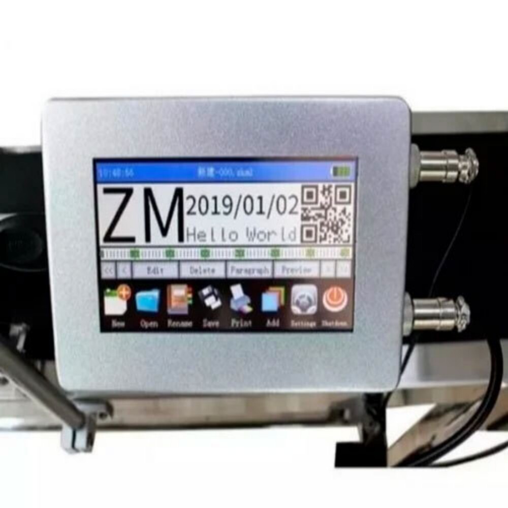 Automatic Batch Coding Machine - Standard Size, Matte Black | New Condition, 1-year Warranty, Ideal For Industrial Usage