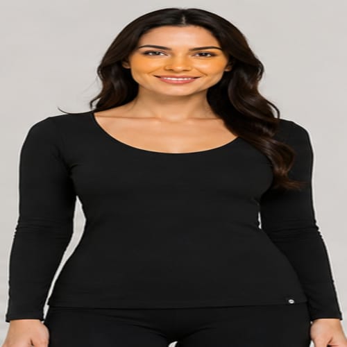 Padded Thermal Top - Color: Black