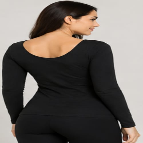 Padded Thermal Top - Color: Black