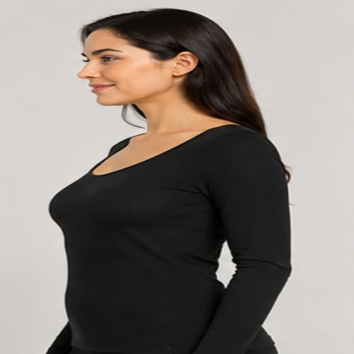 Padded Thermal Top - Color: Black