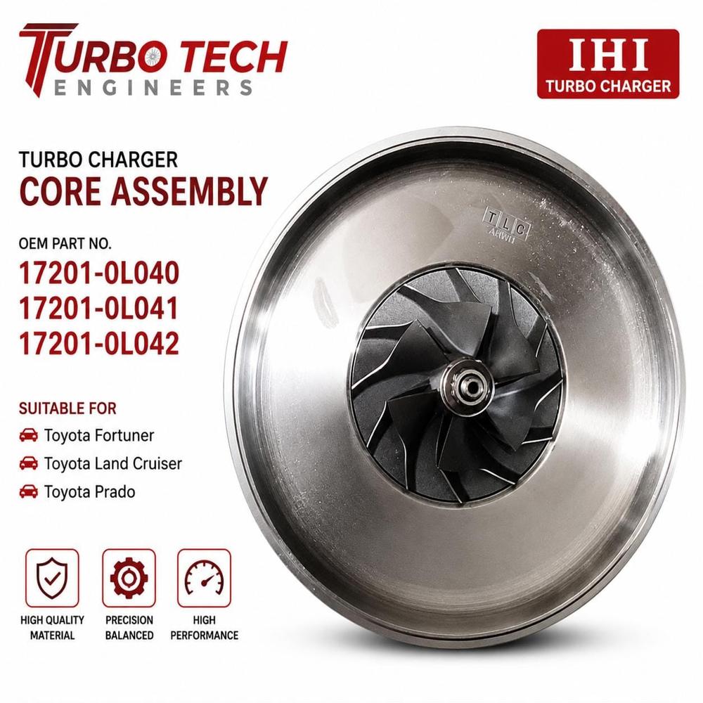 Ihi Turbo Charger Core Assembly - Application: 17201-0L040 / 17201-0L041 / 17201-0L042