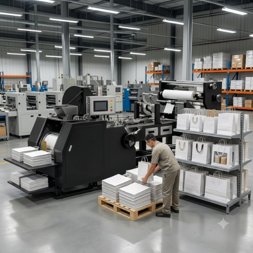 Automatic High Speed Paper Bag Making Machine