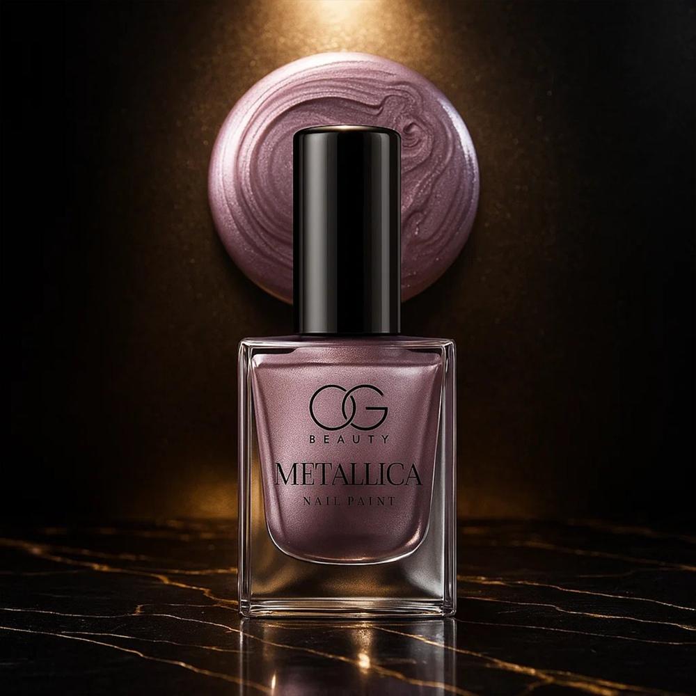 Og Beauty Premium Rose Chrome Metallica Nail Polish (1 Pc / 10 Ml) - Application: As Per Product Requirement