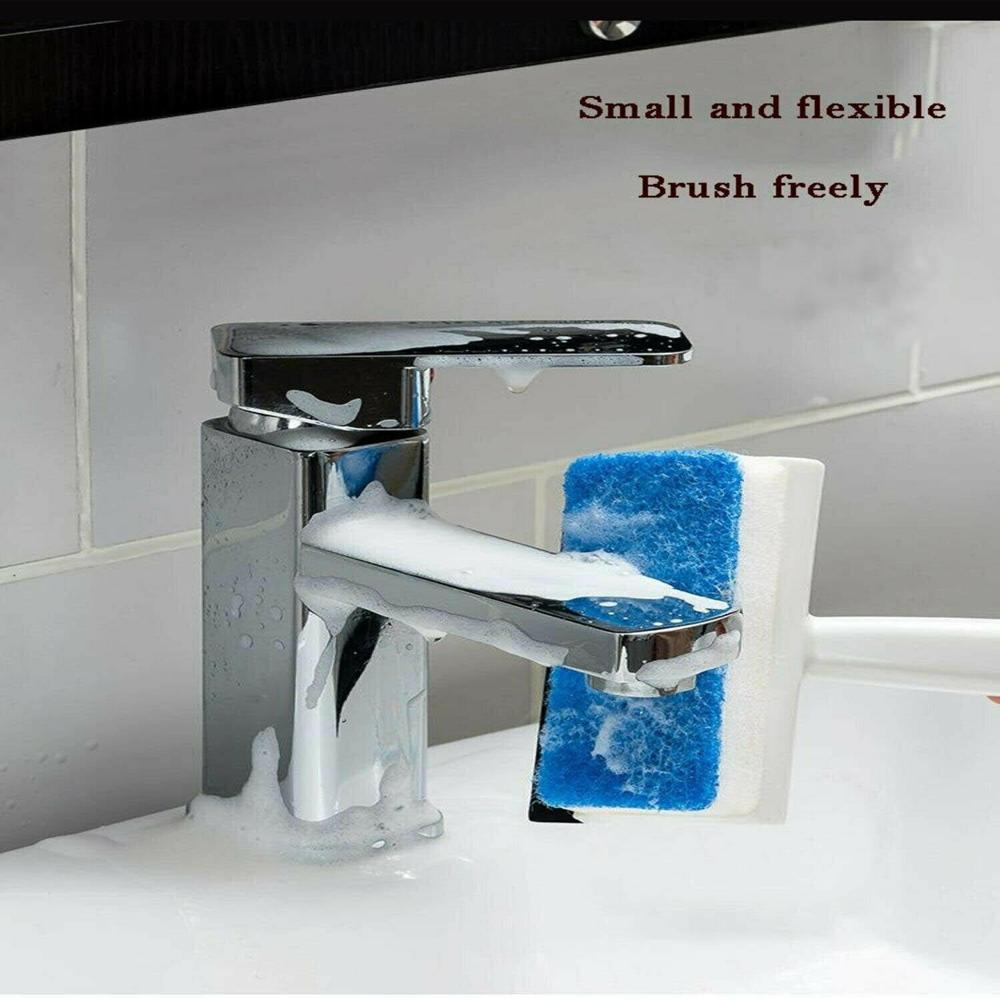 2-in-1 Glass Wiper & Brush Double-Sided Cleaner for Mirrors, Tiles & Windows
