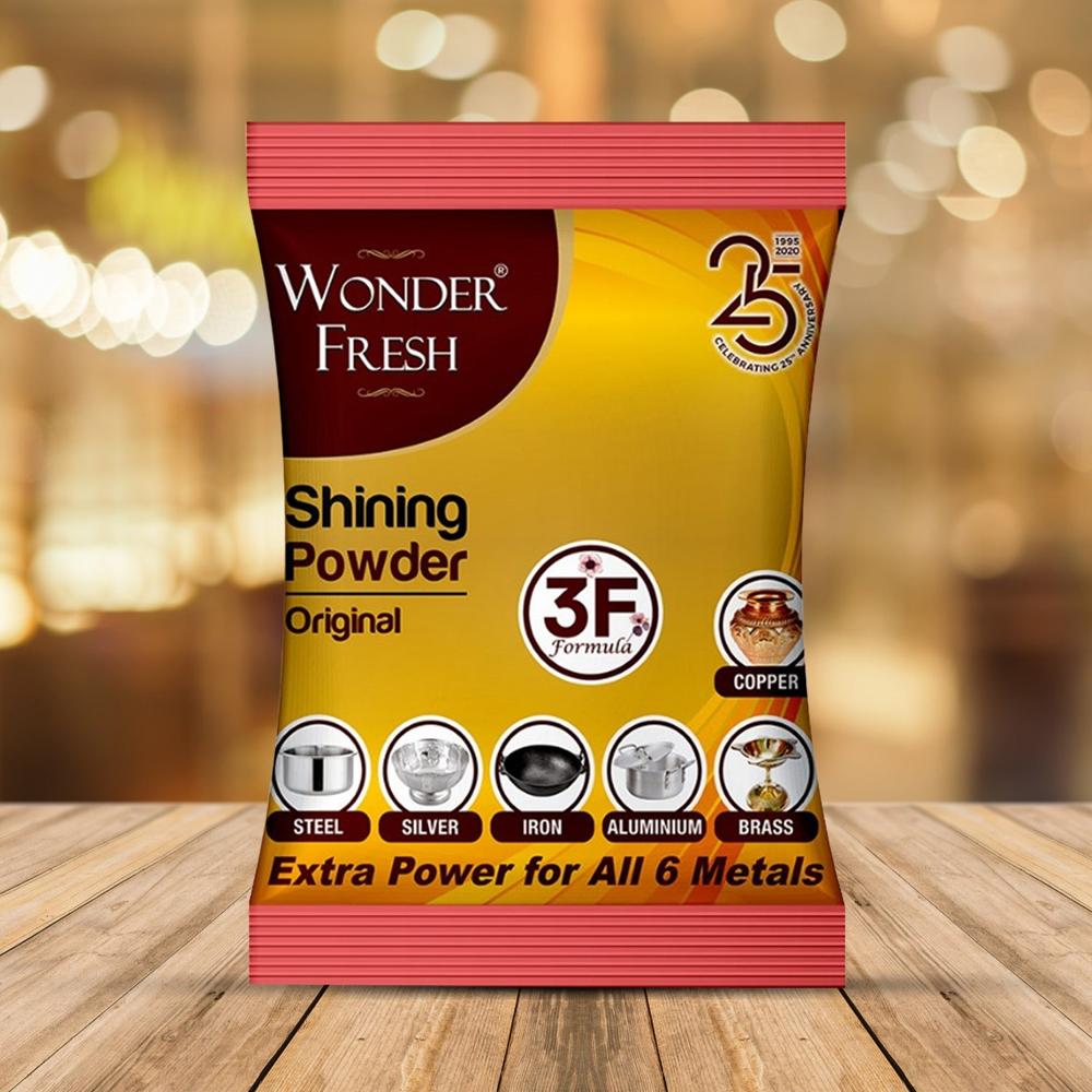 Shining Powder Cleans Polishes Copper Brass Silver Aluminum Iron Steel Removes 200 Gm - Color: Health & Personal Care