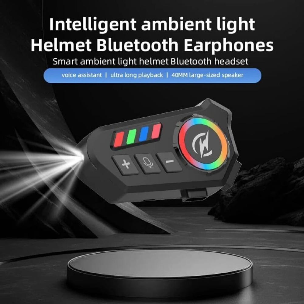 K06 Helmet Wireless Mic - Color: Black