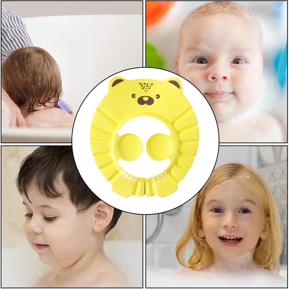 Cute Cartoon Baby Shower Cap Shampoo Bath Hat (1 Pc) - Color: Mixed Material