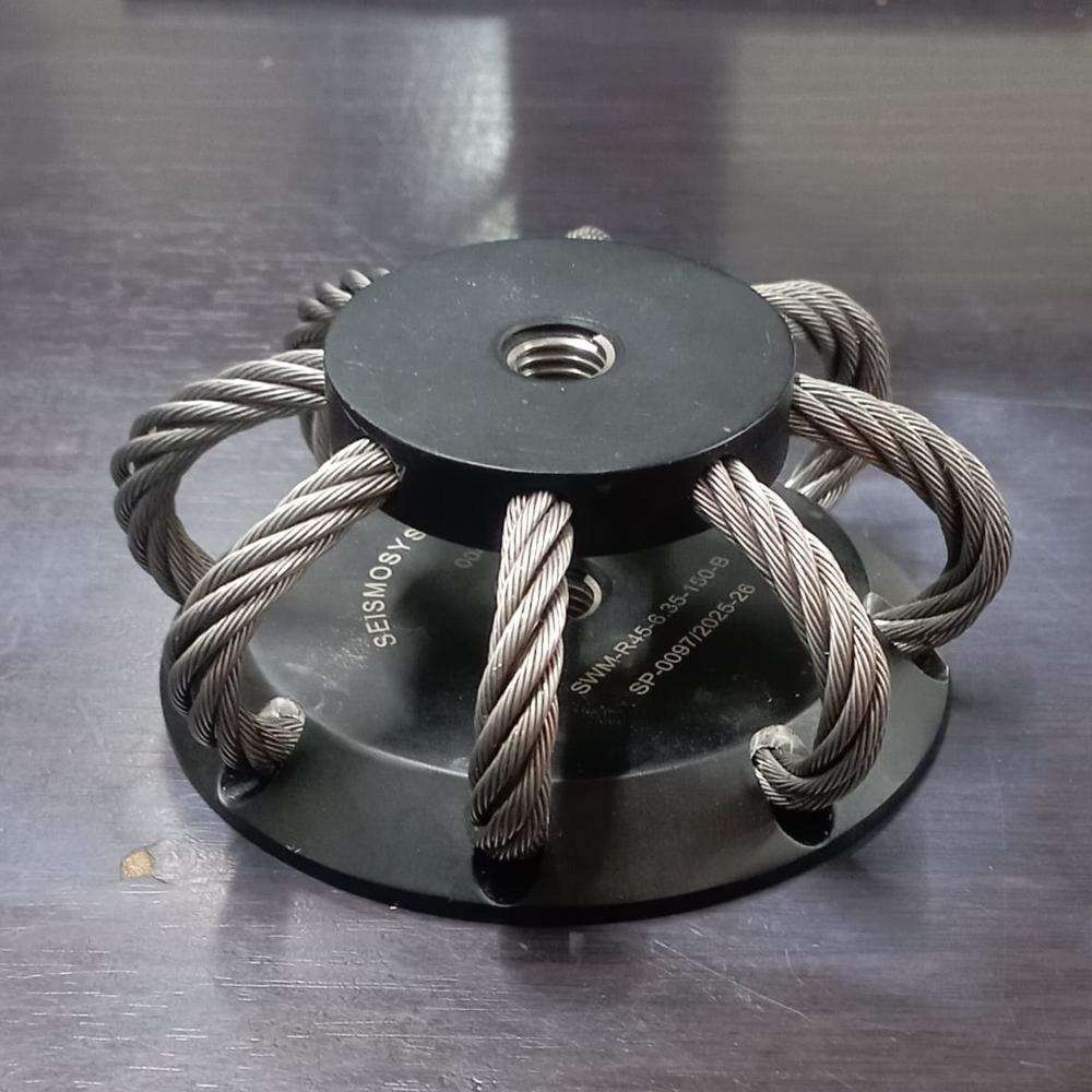 Round wire rope isolators