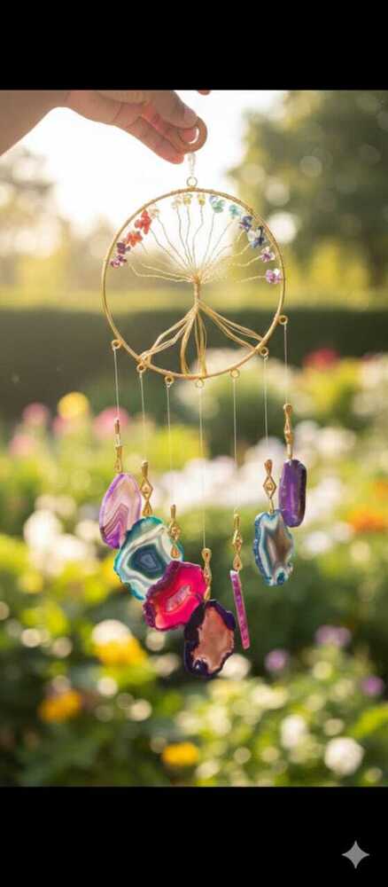 7 Chakra Crystal Tree of Life Wind Chime