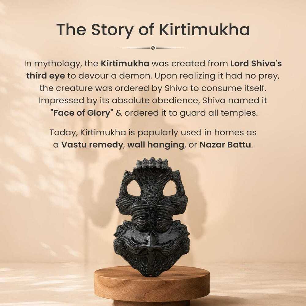 02_Black Tourmaline Kirtimukha Vastu Wall Hanging