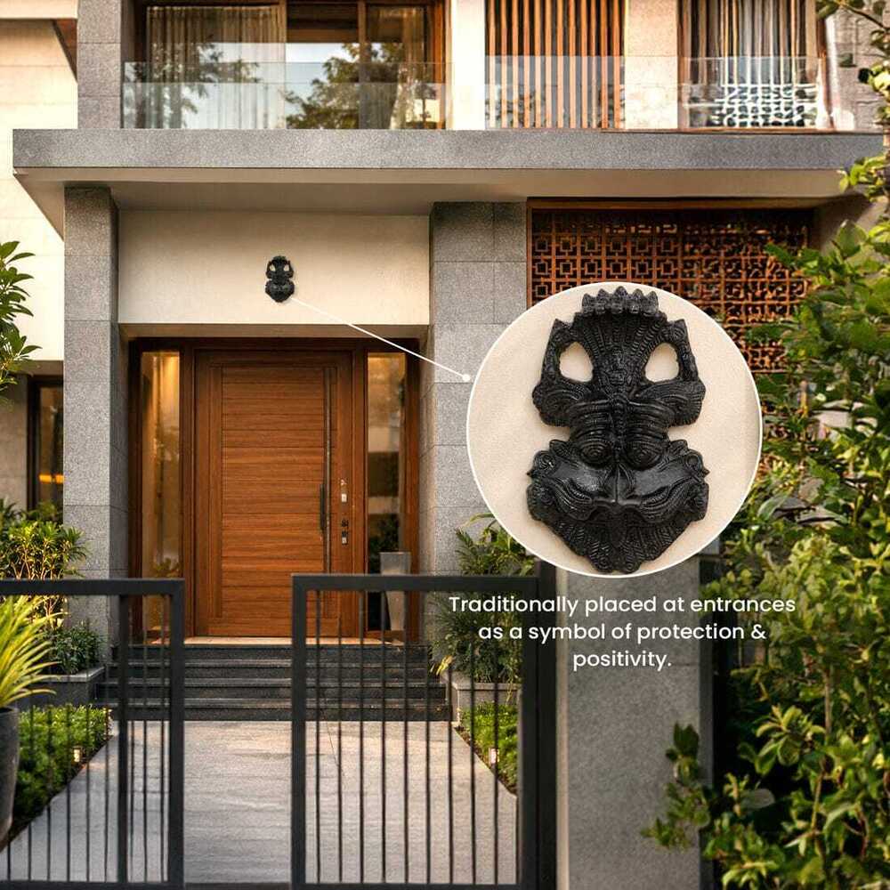 04_Black Tourmaline Kirtimukha Vastu Wall Hanging