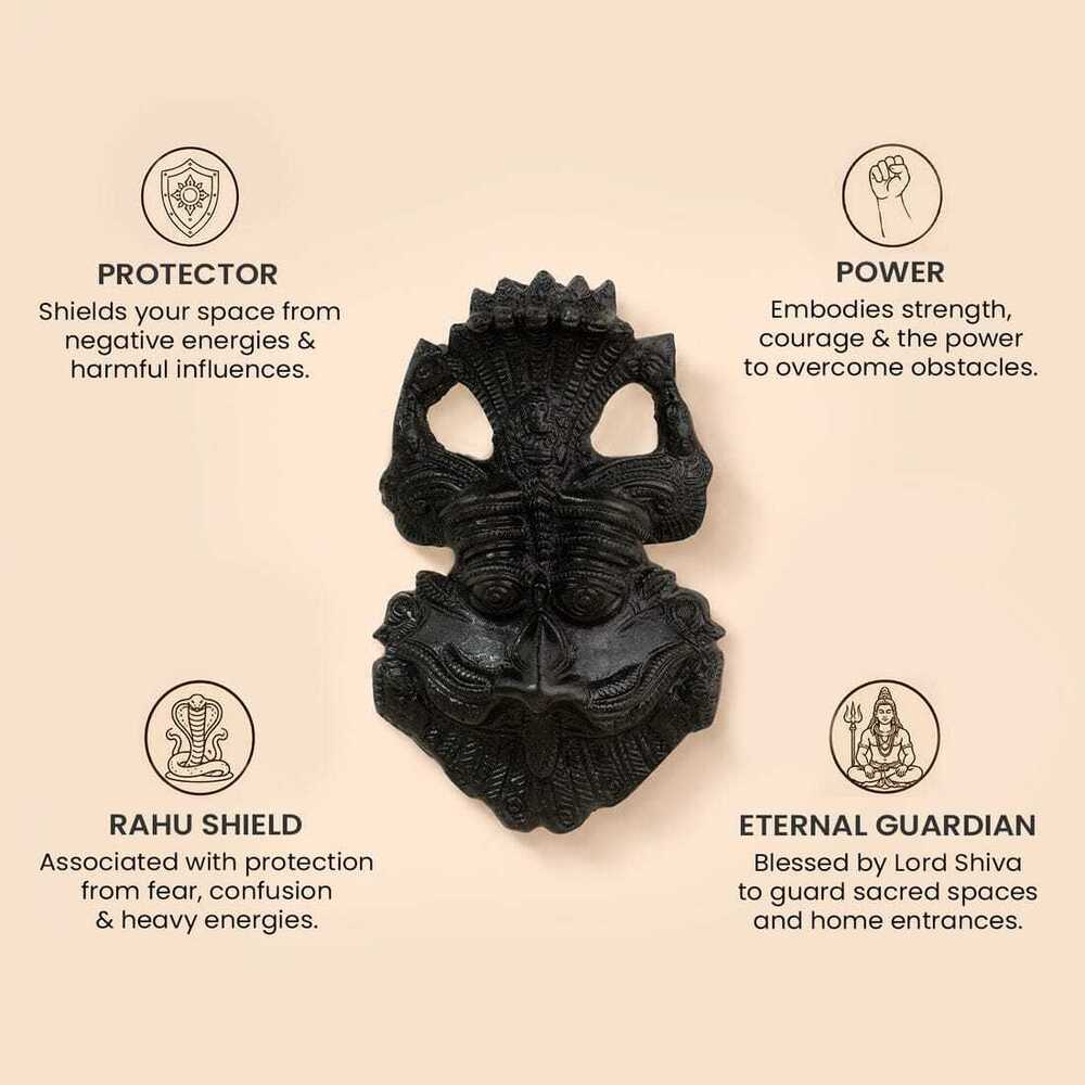 05_Black Tourmaline Kirtimukha Vastu Wall Hanging