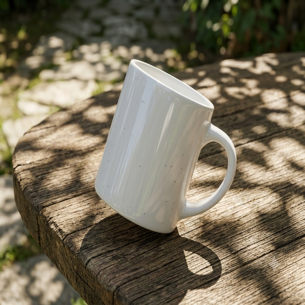 White 6oz Mug - Capacity: 200 Milliliter (Ml)