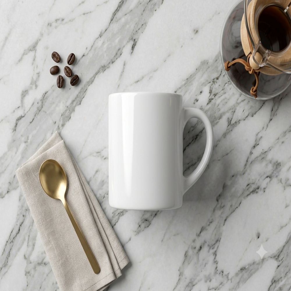 White 6oz Mug - Capacity: 200 Milliliter (Ml)