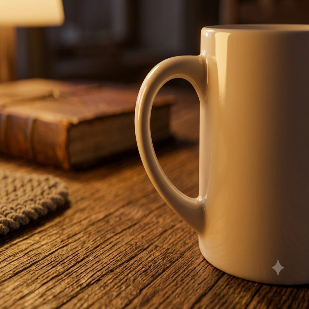 White 6oz Mug - Capacity: 200 Milliliter (Ml)