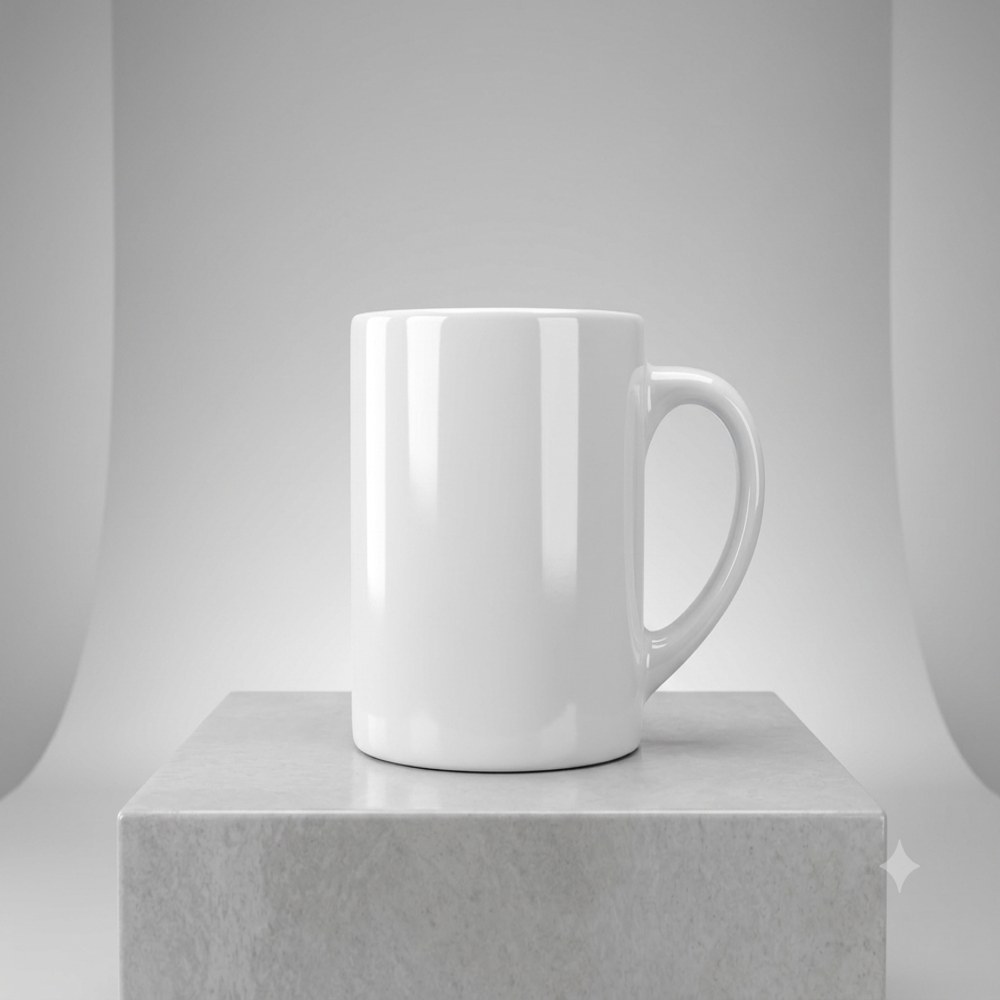 White 6oz Mug - Capacity: 200 Milliliter (Ml)