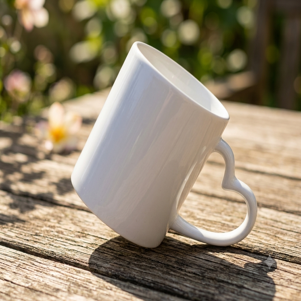 white heart henle mug