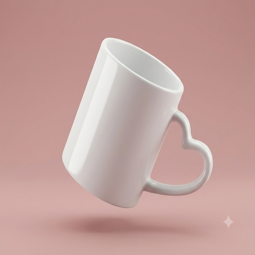 white heart henle mug