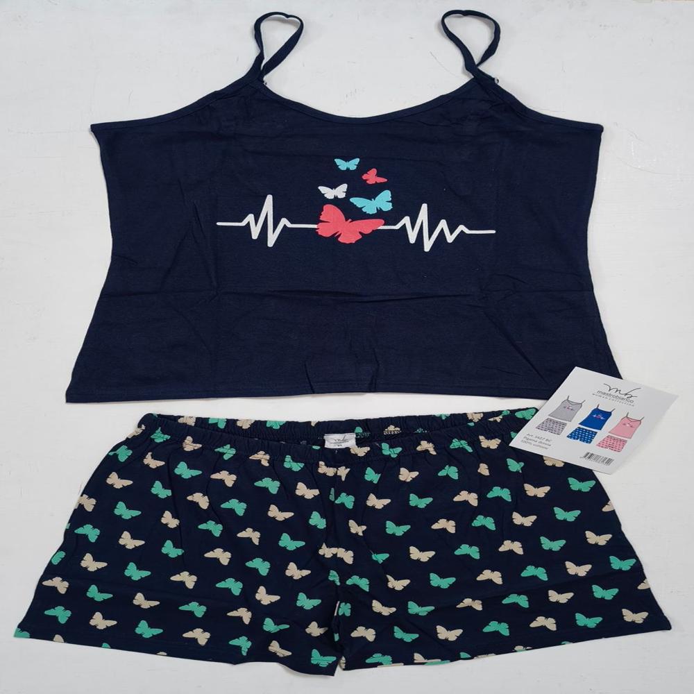 W13688 | Ladies Tank and Shorts Pyjama Set