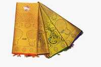 Polyester with Zari Multicolor Vip Ponnadai Shawl