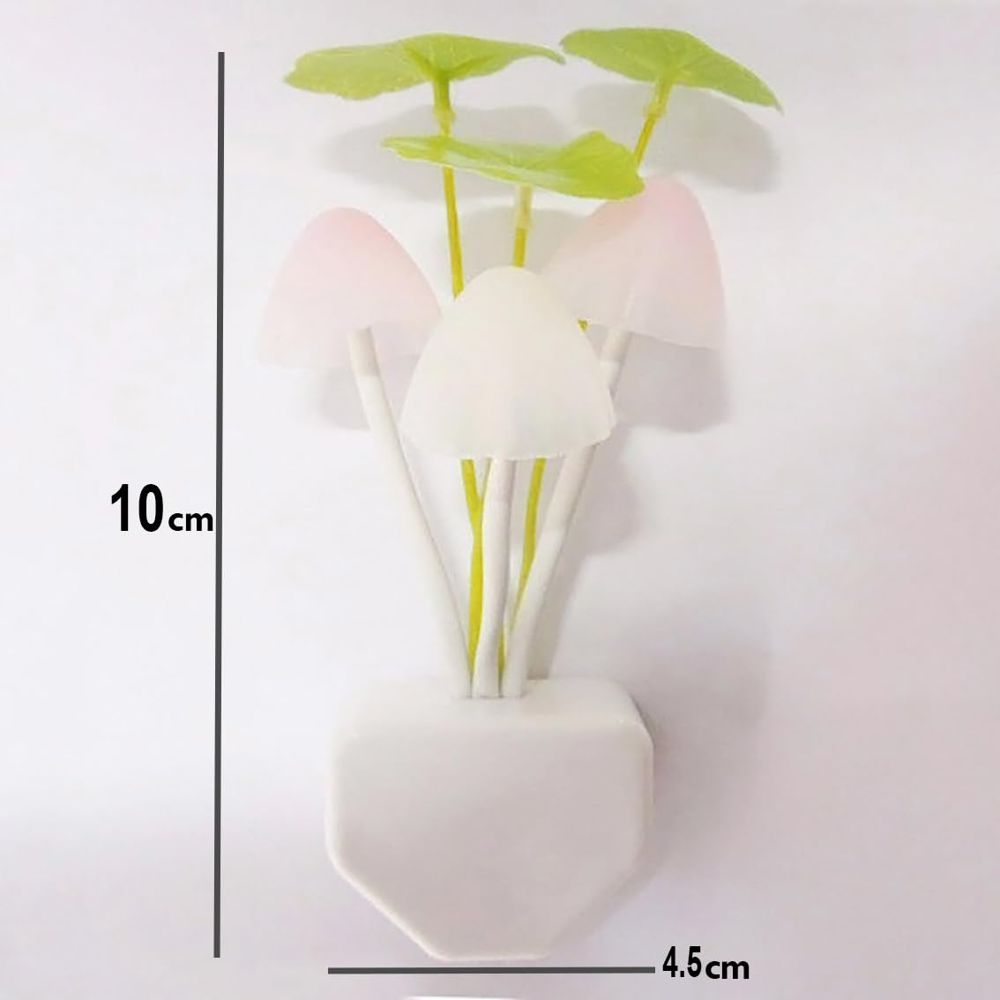 Led Sensor Mushroom Lamp - Color: White